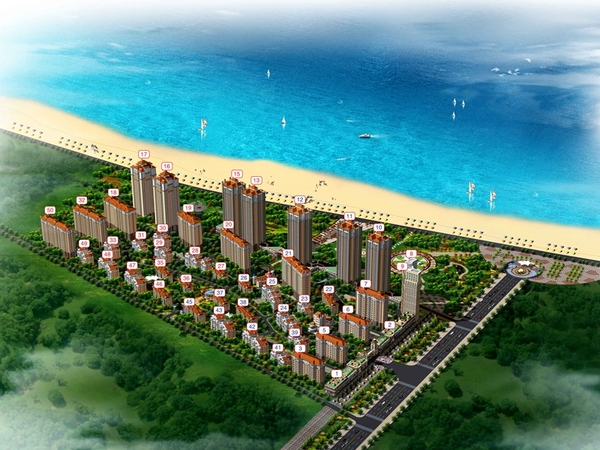 煙招遠濱海新區(qū)一線海景房