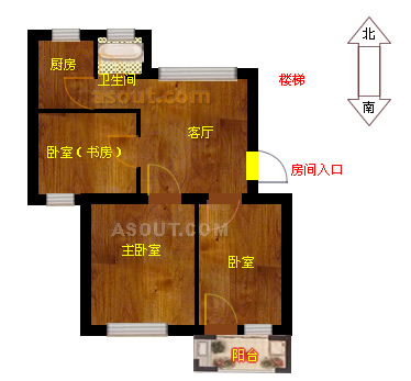 急售農(nóng)業(yè)局宿舍三樓南北通透三室朝陽